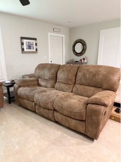 2 reclining couches sofa loveseat