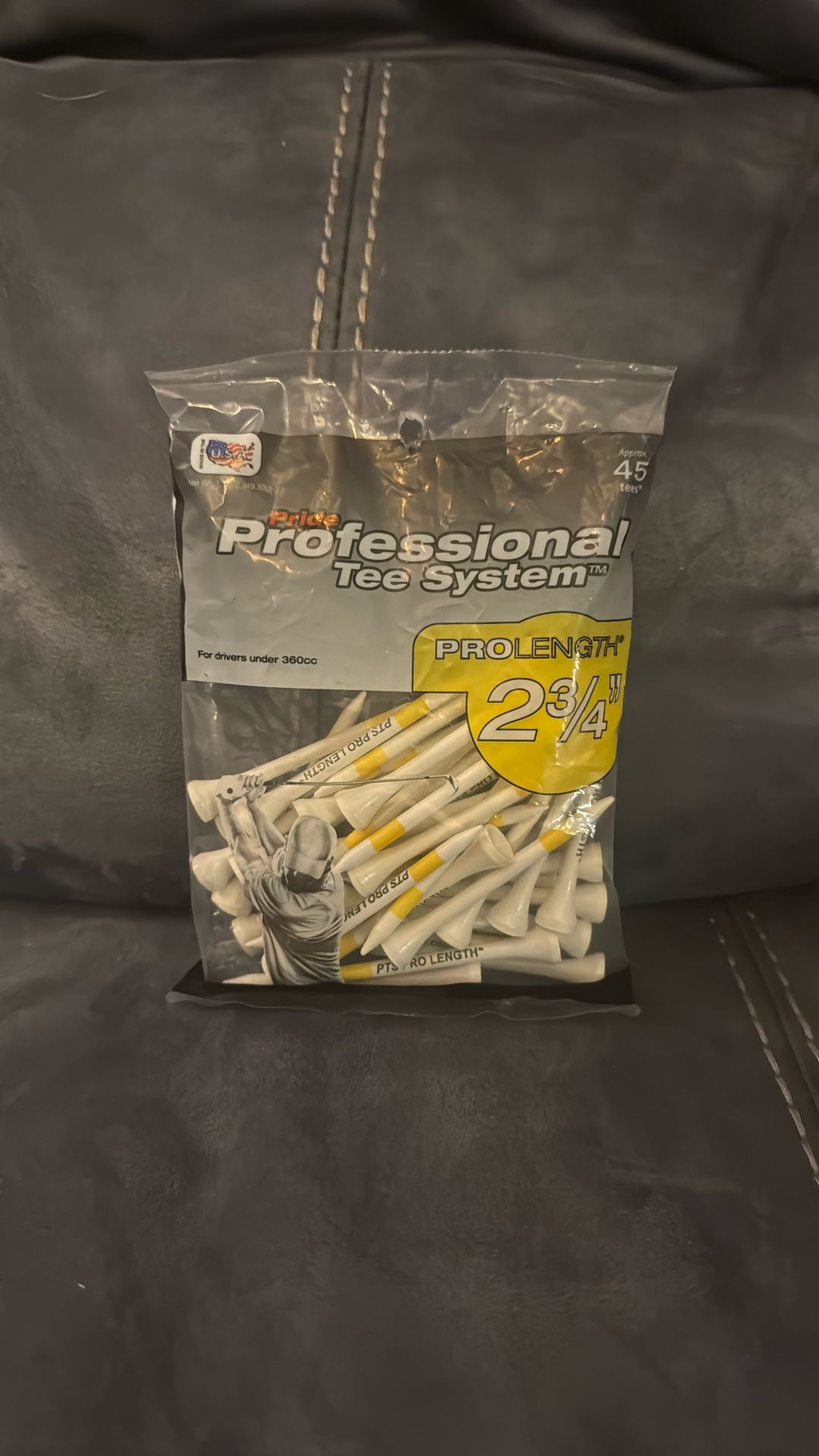 New Pride Professional Golf Tee System Pro Length 2 3/4” Approximately 45 Tees