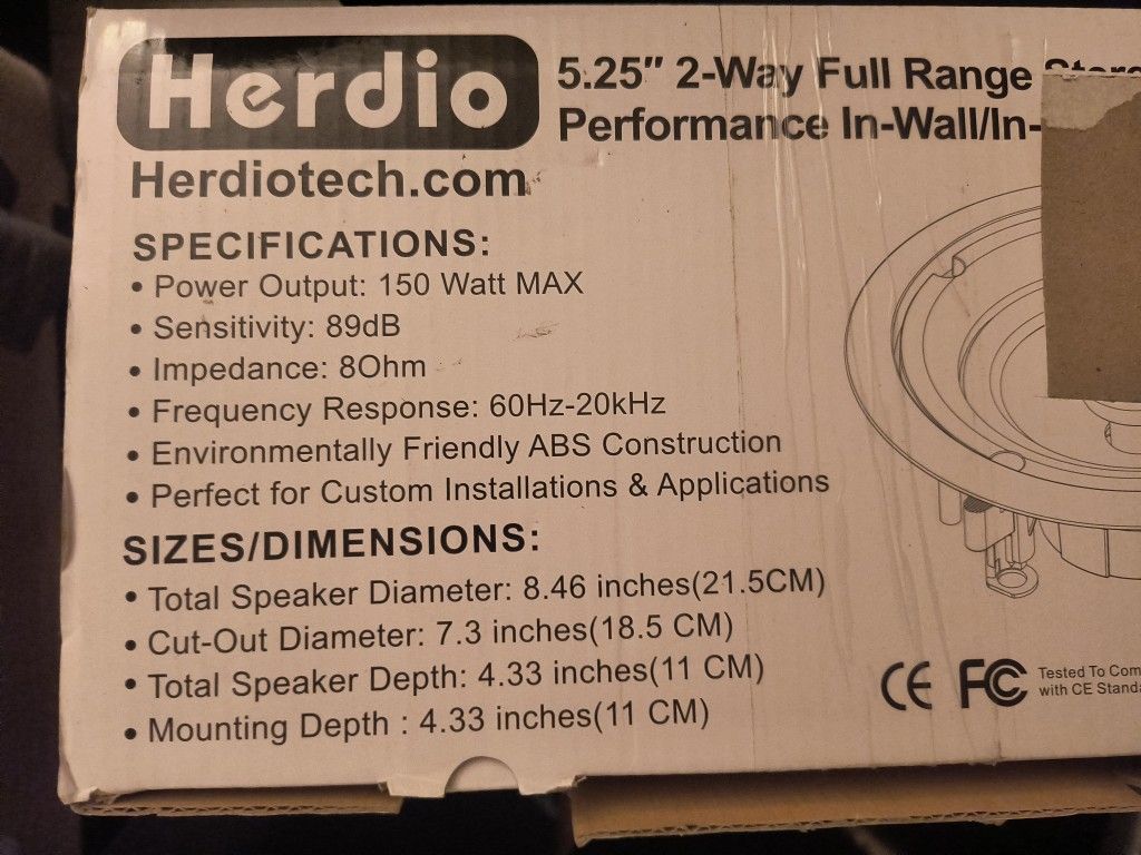 In-Ceiling/In-wall Mounted Speakers