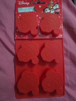 New disney christmas mickey and minnie mouse xmas hat holiday silicone mold