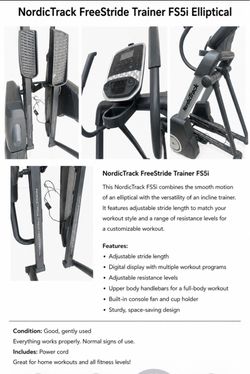 NordicTrack FreeStride Trainer FS5i
