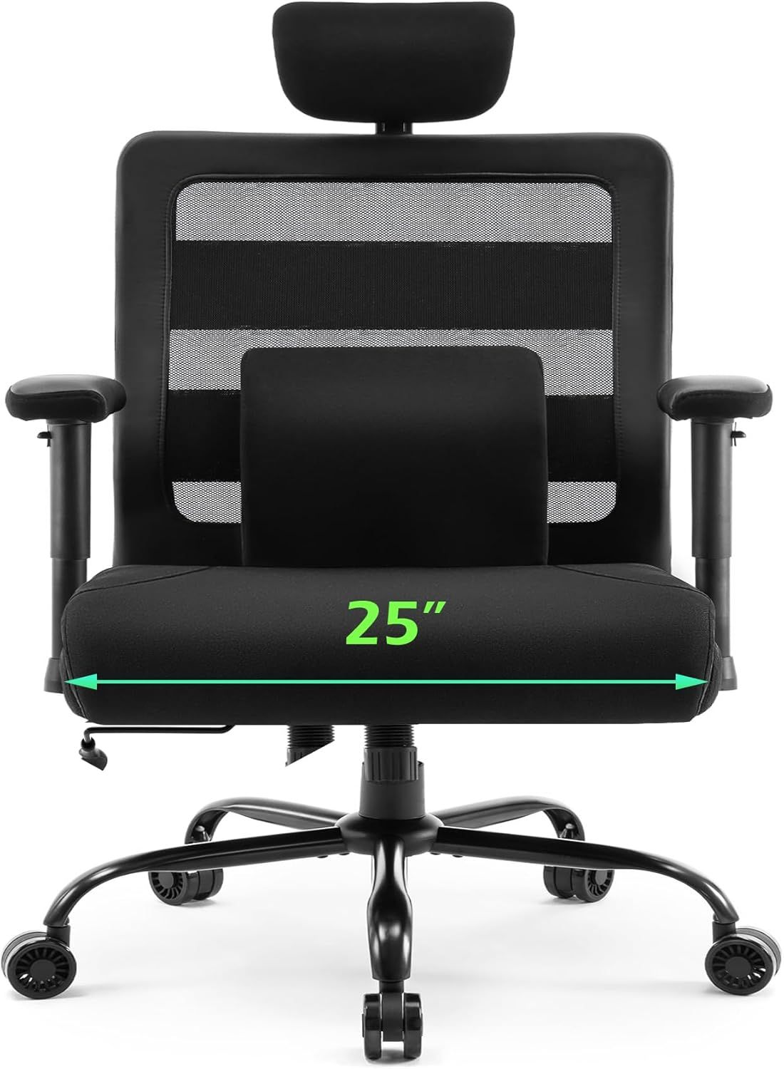 Extra Wide Seat Office Chair for Big &Tall Ergonomic 500lbs