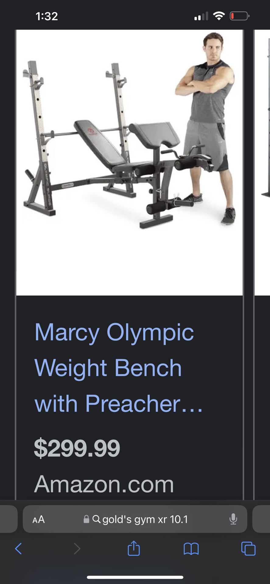 Gold’s Gym Bench Press XR-10.1