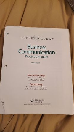 Business Communication Process and Product 9th Edition