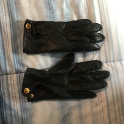 Women's Lined Leather Gloves Md