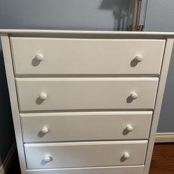 Solid Wood White Dresser $250