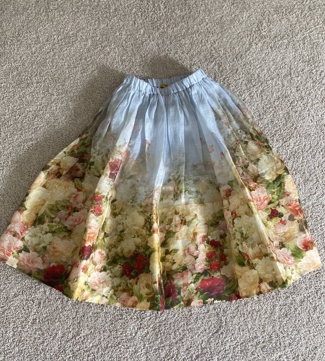 Zimmermann art midi skirt. Xs