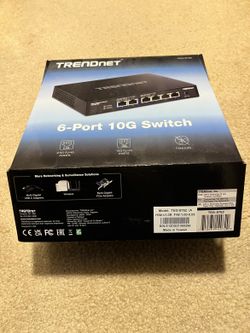 TRENDnet TEG-S762 6-Port 10G Switch (like new, w/ box & all accessories)