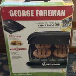 George Foreman 2-in-1 Grill & Panini Press – Like New