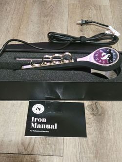 Beauty & Pin-Ups Curling Iron in Box Create the Perfect Pin Curl, Straighten, or Style