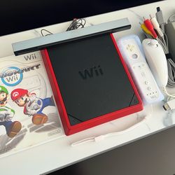 Nintendo Wii Mini Bundle (Red) $75 OBO