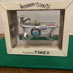NEW Waterbury Clock Co. Clawfoot Tub Clock-$30