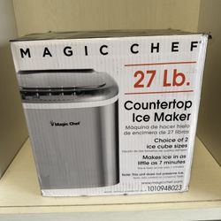 27 Ibs. Bullet Ice Countertop Ice Maker in Stainless Steel