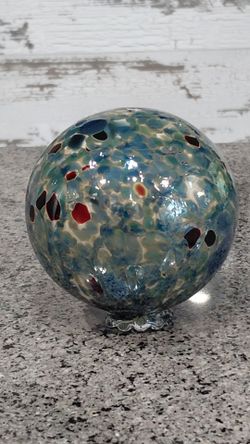 Hand Blown Glass Art Ball/Orb