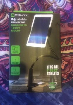 Goose neck tablet mount holder