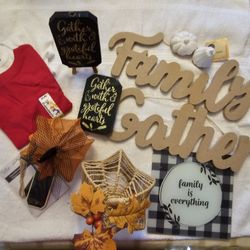 Assorted Fall Decorations/crafts