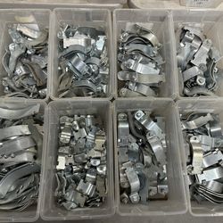 LOT OF 100+** B LINE & POWERSTRUT Metal Conduit Struț Straps