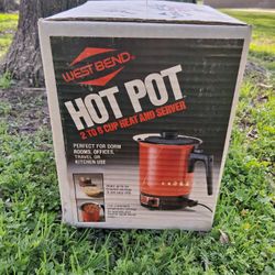 Sealed Vintage  1983 West Bend Hot Pot Heat n Server 3253 RED 2 to 6 Cup 36 oz New Old Stock. NEVER OPENED! 43 YEARS OLD!...asking $40.00