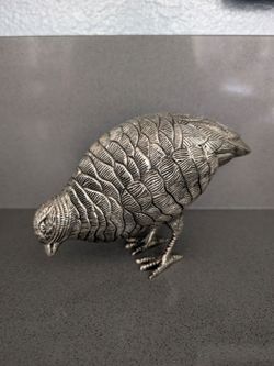 Vintage quail figurine