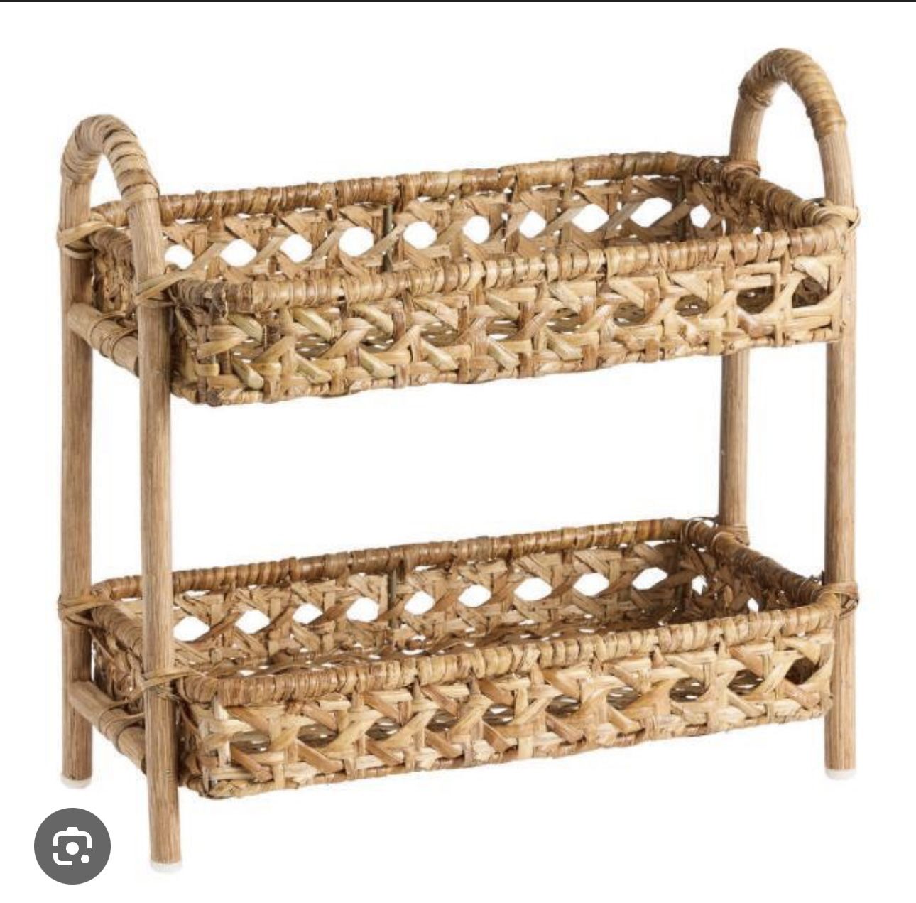 World Market Rattan Shelf