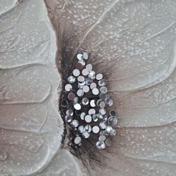 2 Cuadros De Flores Con Diamantes 