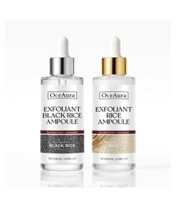 Peel Shot, Rice Peeling Ampoule – Exfoliating Black and White Rice Formula for All Skin Types