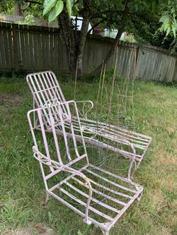 vintage Iron Patio Chairs