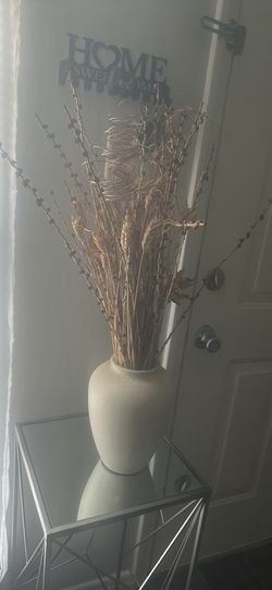 Vase And Dried Plant