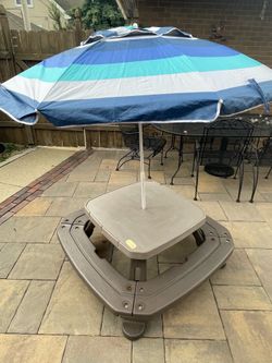 Tikes Toddler Picnic Deck Table Sits up to 8 kids 47.5” 🚚 extra