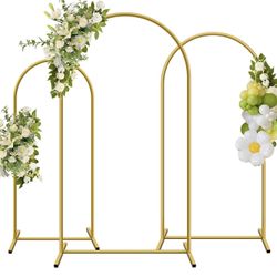  Metal Arch Backdrop Stand, Set of 3 (6/6.10/6.8ft)