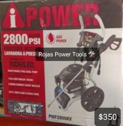 IPOWER 2800PSI 2.4 GPM PRESSURE WASHER POWERED BY KOHLER 