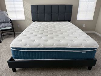 Queen Size Bed-Frame & Mattress