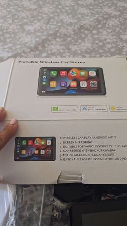 Portable Wireless Car Stereo with CarPlay & Android Auto