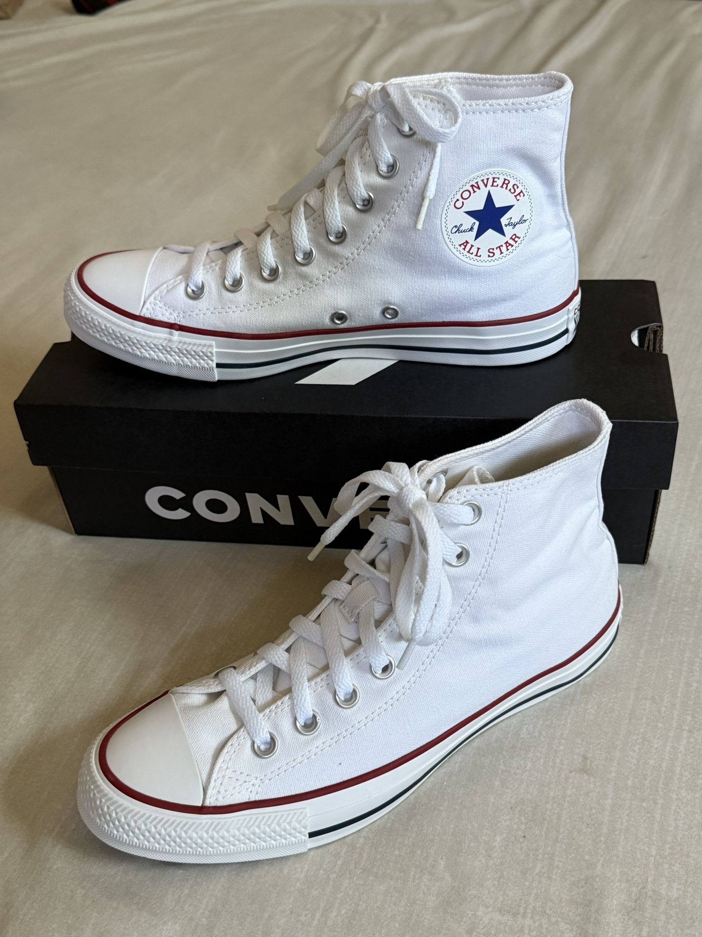 White Hightop Converse