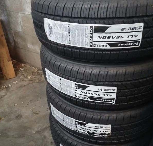 4 New Tires  215/55/17 Firestone Tires