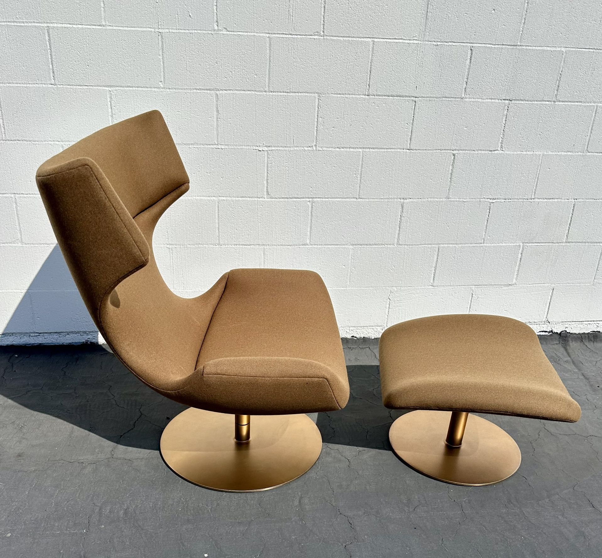 Mid Century Style Restoration Hardware Boson Chair & Ottoman