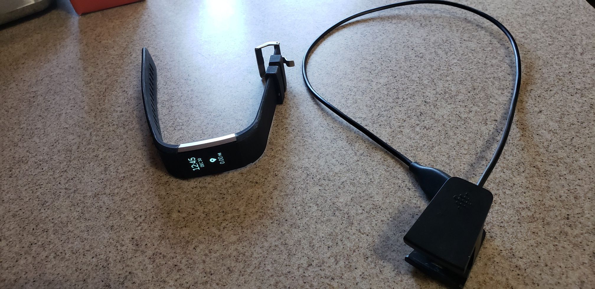 Fitbit with charge cable