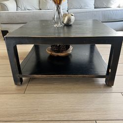 wood coffee table
