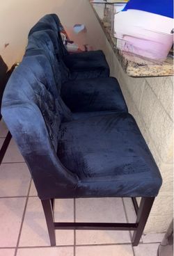 BLUE VELVET CHAIRS