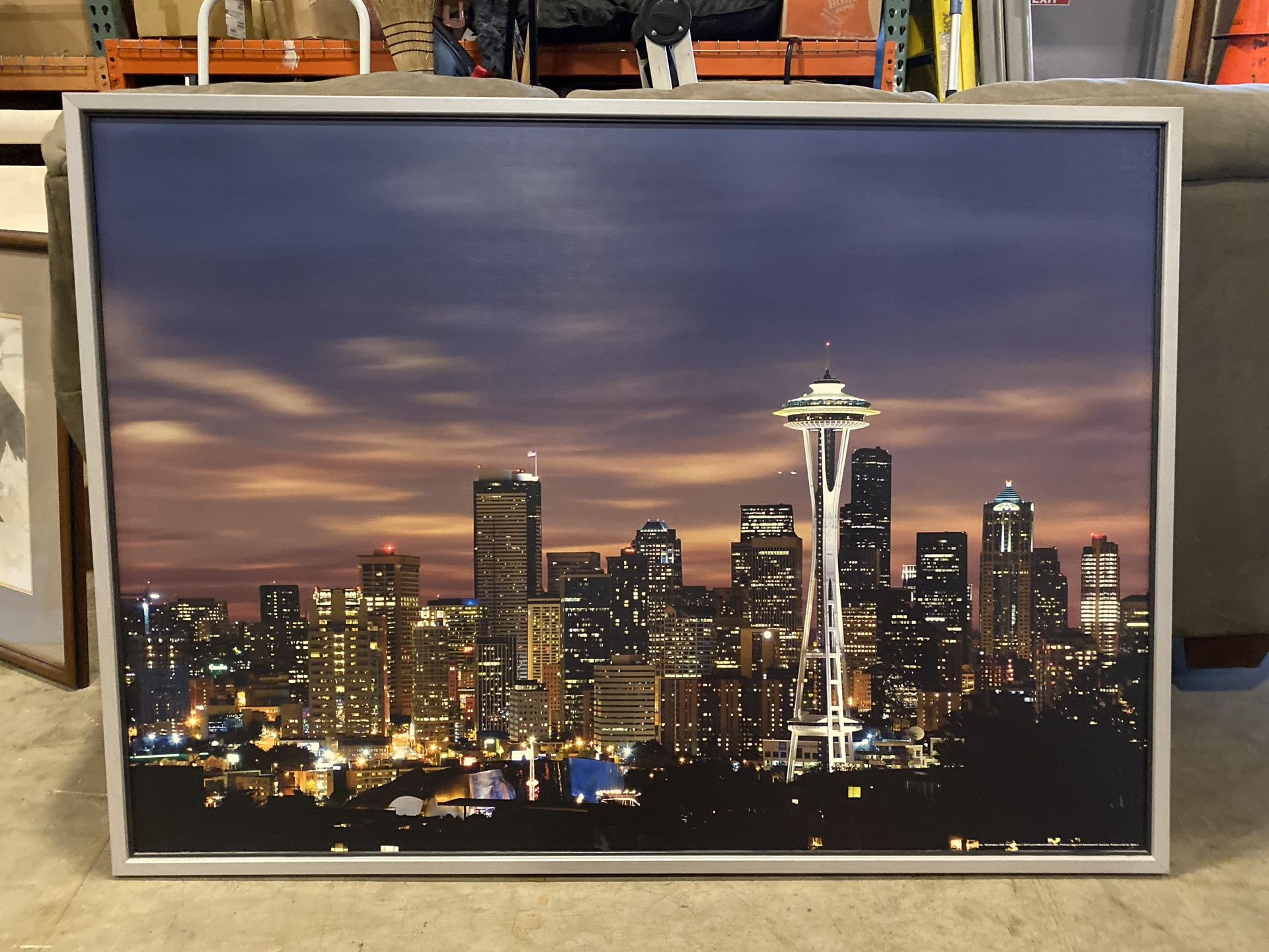 IKEA Klamby Large Seattle Skyline Art