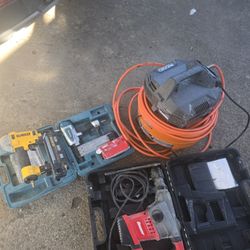 Chipper Hammer Compressor. Finish Nail Guns All Good Great. Consition 