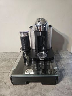 Nespresso Vertuo Coffee & Espresso Machine by Breville Chrome + Aeroccino Frother Drawer Tested