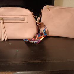 2 Pink Elim And Paul Purse Set Women