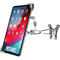 woleyi Anti-Theft Tablet Wall Holder Stand for 9"-14" Tablet, Security Heavy Duty Articulating in-Wall Tablets Mount with Lock and Key, Compatible