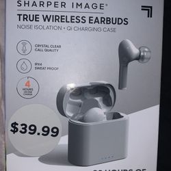 Brand New Sharper Image True Wireless Earbuds