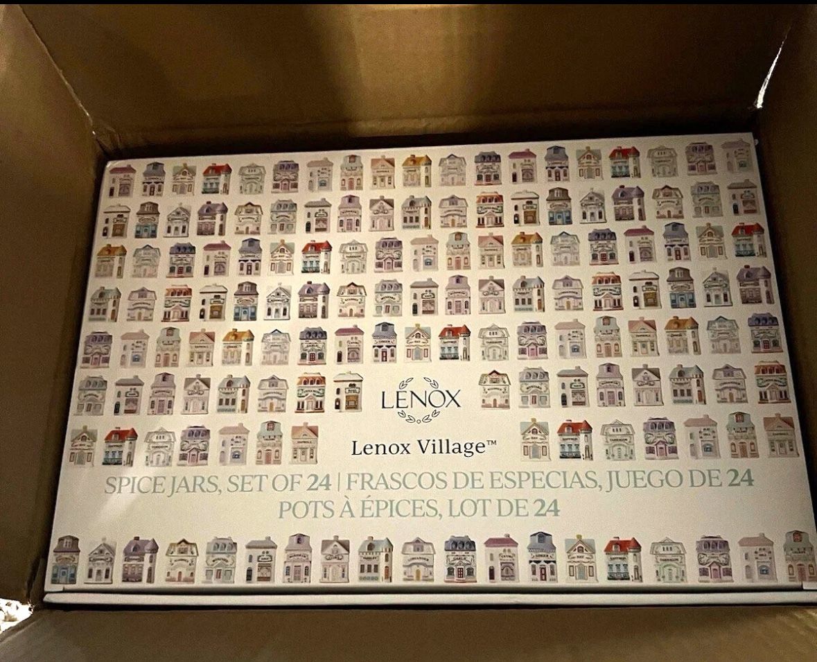 2024 Lenox Spice Village 24 Jar Full Collection Complete Set Box In Hand