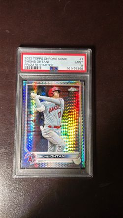 2022 Topps Chrome Shohei Ohtani Sonic Prism Refractor PSA Mint 9