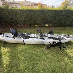Tandem (propeller) Pedal Fishing/cruising kayak 