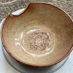 Handmade ceramic salsa bowl