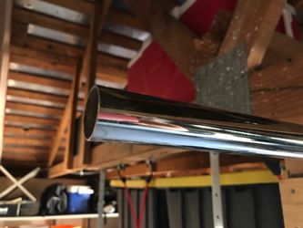 Chrome closet rod